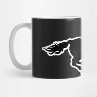 The Black jet Horse Mug